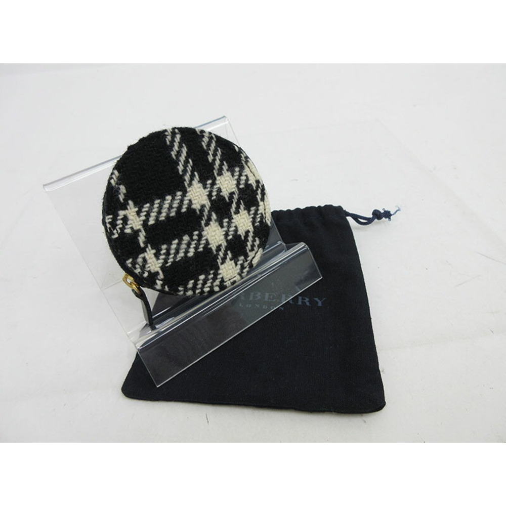 Burberry Check Tweed Black White Wallet - Picture 6 of 6